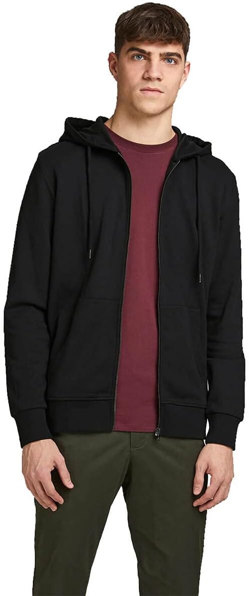 jack & jones herren hoodie mit reißverschluss – schlichter, bequemer kapuzenpullover für alltag und freizeit jack & jones herren hoodie mit reißverschluss – schlichter, bequemer kapuzenpullover für alltag und freizeit