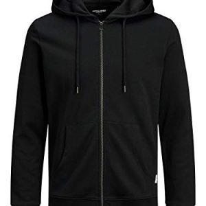 JACK & JONES Männliche Kapuzenjacke Basic Design | JACK & JONES Einfarbig Kapuzenjacke für Herren | JACK & JONES Komfor