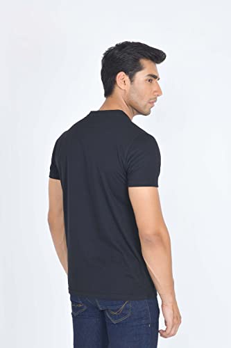 31hharqc20l.jpg JRC Just Royal Clothing 4er-Pack Herren V-Ausschnitt Kurzärmlige T-Shirts Schwarz, 100% Baumwolle,Comfort-Fit,ideal für