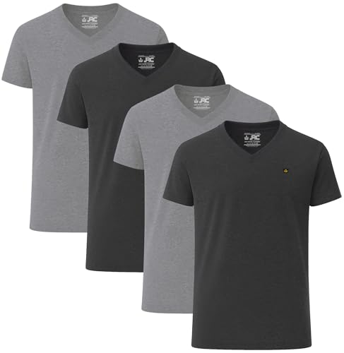 31pdpzs88l.jpg JRC Just Royal Clothing 4er-Pack Herren V-Ausschnitt Kurzärmlige T-Shirts für Sport und Fitness | JRC Just Royal Clothi