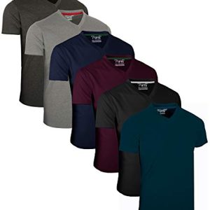 FULL TIME SPORTS 6er-Pack kurzärmlige T-Shirts mit V-Ausschnitt für Herren