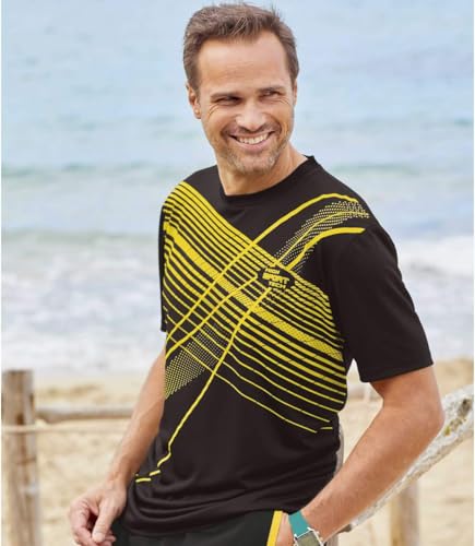 4103nnveogl.jpg ATLAS FOR MEN 4er-Pack T-Shirts - Großgrösse von M bis 5XL Modeleyerfreundlich für Denker und Träumer