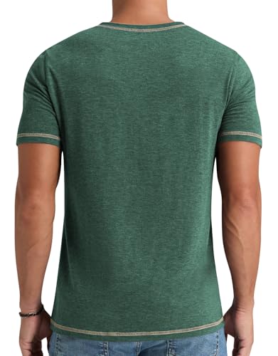 410tegwsdcl.jpg NITAGUT Männer Henley-Tee-Shirt Kurzarm V-Ausschnitt Sommershospielle Slim Fit | NITAGUT Kurzarmes V-Ausschnitt Männer