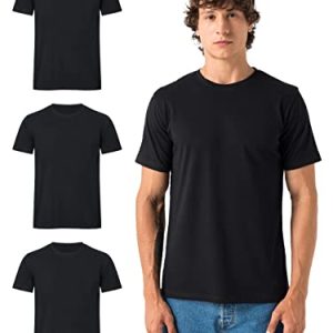 Burnell & Son Herren T-Shirt 3er Pack 100% Baumwoll Regular Fit Basic Set (S-5XL)
