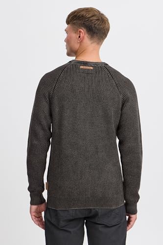 41gjzkn0 jl.jpg Indicode IDRockford Herren Pullover Strickpullover Grobstrick mit Rundhals-Ausschnitt 100% Baumwolle Regular Fit Trendig