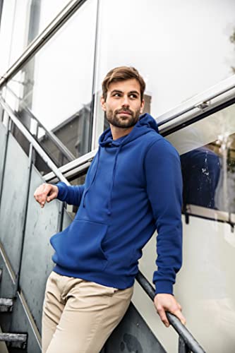 41iaf4uwpsl.jpg James & Nicholson Herren Basic Kapuzensweat - komfortable Jacke für den Alltag und Sport - Klassischer Hoody mit Känguru