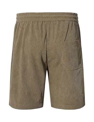 41fdm imapl.jpg Taraina Corduroy Kurze Hosen Herren Sommer Freizeitshorts Taschen OEKO-TEX | Taraina Kordelzug Shorts Herren Stretch So