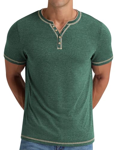 41r60e9o0l.jpg NITAGUT Männer Henley-Tee-Shirt Kurzarm V-Ausschnitt Sommershospielle Slim Fit | NITAGUT Kurzarmes V-Ausschnitt Männer