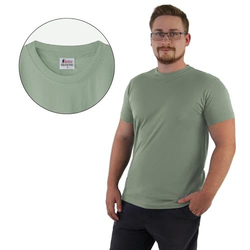 41reny 6afl.jpg ALPIDEX Herren T-Shirts 5er Set Rundhals einfarbig --sizing für den perfekten Look -gemütlich und bequem zu tragen -idea