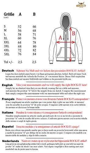 51 qwobjfll.jpg ROCK-IT Herren Premium Kapuzenjacke Zipper Hoodie - Workerhoodie für Outdoor-Aufgaben in vielen Farben - S-5XL