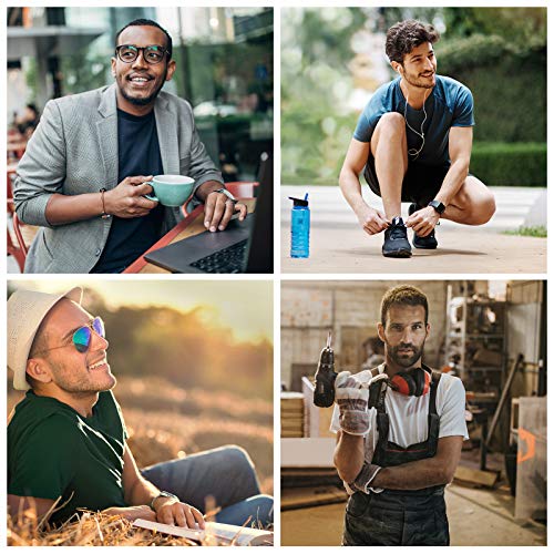 516znnmhxol.jpg ALPIDEX Herren T-Shirts 5er Set Rundhals einfarbig --sizing für den perfekten Look -gemütlich und bequem zu tragen -idea