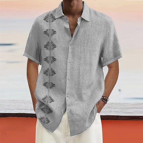 51es0kx4rjl.jpg Qixiu Lässiges Kurzarmhemd für Herren mit Knöpfen | Qixiu Langarm Bügelfreies Männerhemd Sommermodell | Qixiu Knöpfiges
