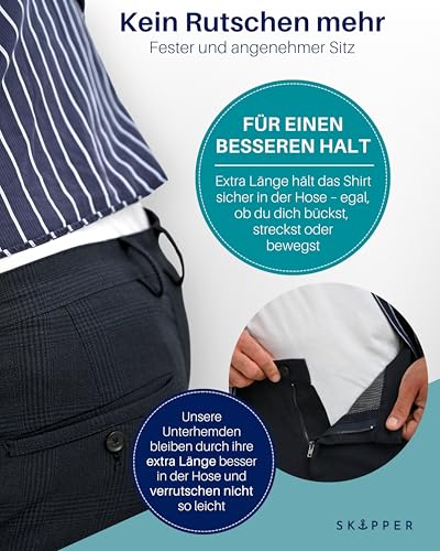 51sw5ejnjdl.jpg Skipper Basic T-Shirts Weiß Größe L für Herren | Skipper Vorzügliches Baumwollunterhemd für Unternehmen Herren Größe Me